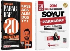 Hoca Kafası + İndeks 2026 KPSS TYT ALES DGS Soyut Paragraf Soru Bankası + 20 Deneme 2 li Set - Öznur Saat Yıldırım, Berk Ekici Hoca Kafası + İndeks Akademi Yayınları