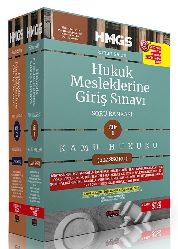 Savaş 2025 HMGS Soru Bankası Modüler Set 4. Baskı - Sinan Sakin Savaş Yayınları
