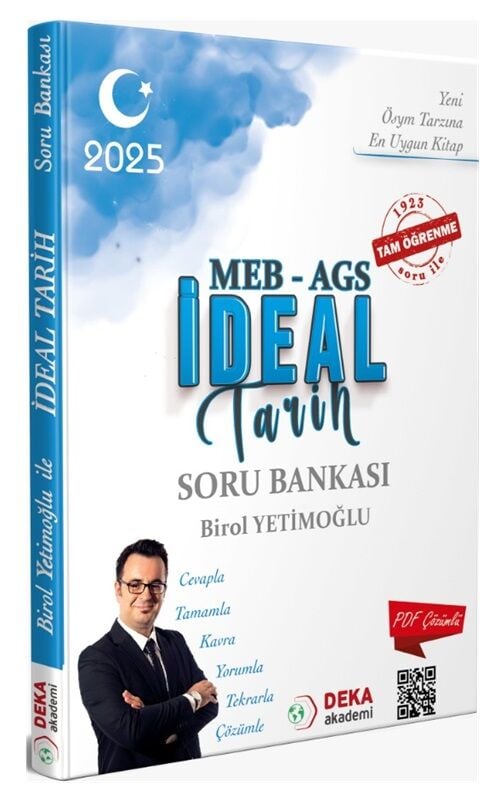 SÜPER FİYAT - Deka Akademi 2025 MEB-AGS İdeal Tarih Soru Bankası Çözümlü - Birol Yetimoğlu Deka Akademi Yayınları