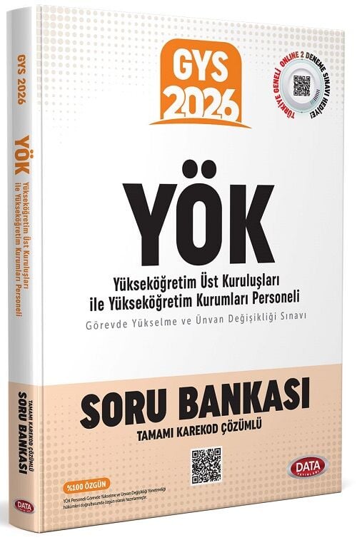 Data 2026 GYS YÖK Yükseköğretim Kurumları Personeli Soru Bankası Çözümlü Görevde Yükselme Data Yayınları
