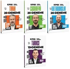 Retro 2026 KPSS Tarih + Coğrafya + Vatandaşlık + Türkçe 81 Deneme 4 lü Set Retro Yayıncılık