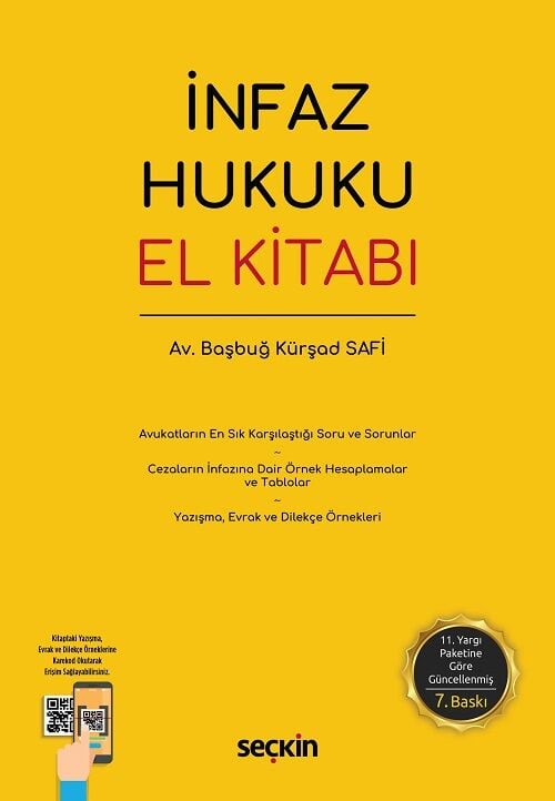 Seçkin İnfaz Hukuku El Kitabı 7. Baskı - Başbuğ Kürşad Safi Seçkin Yayınları