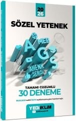 Yediiklim 2026 MEB-AGS Sözel Yetenek 30 Deneme Çözümlü Ahenk Serisi Yediiklim Yayınları