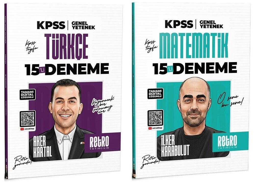 Retro 2026 KPSS Türkçe + Matematik 30 Deneme 2 li Set Retro Yayıncılık