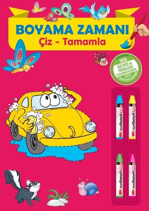 Boyama Zamanı Çiz Tamamla Parıltı Yayınları
