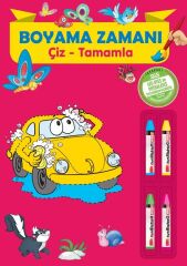 Boyama Zamanı Çiz Tamamla Parıltı Yayınları