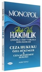 SÜPER FİYAT - Monopol Hakimlik Ahde Vefa Ceza Hukuku Özel Hükümler ve Ceza Muhakemesi Hukuku Soru Bankası Çözümlü Monopol Yayınları