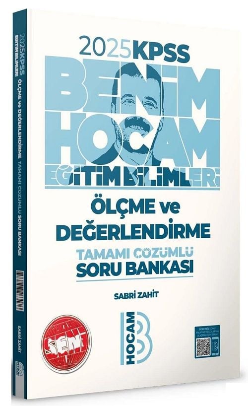 Benim Hocam 2025 KPSS Eğitim Bilimleri Ölçme ve Değerlendirme Soru Bankası Çözümlü - Sabri Zahit Benim Hocam Yayınları