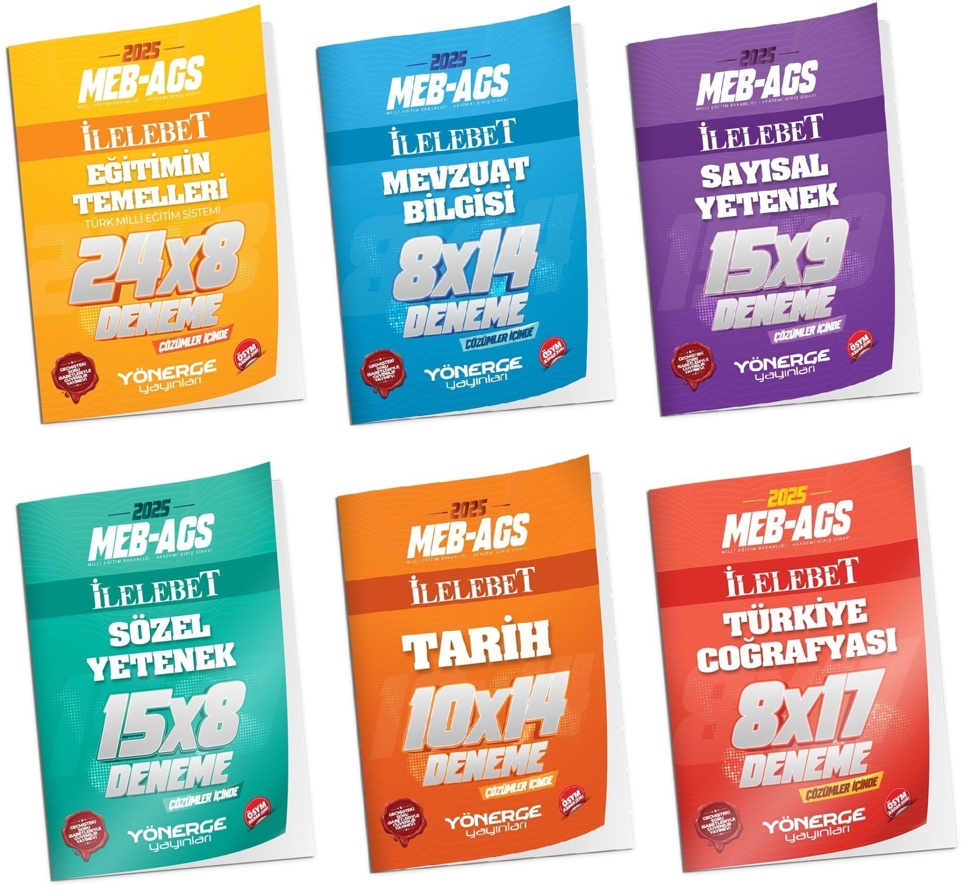 SÜPER FİYAT - Yönerge MEB-AGS Tüm Dersler İLELEBET 70 Deneme 6 lı Set Yönerge Yayınları