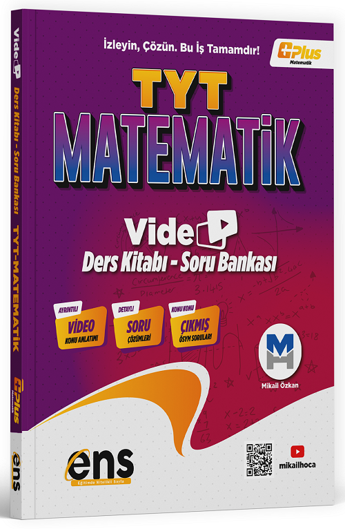 ENS Yayınları YKS TYT Matematik Video Ders Kitabı Soru Bankası Çözümlü ENS Yayınları