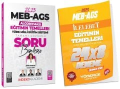 İndeks + Yönerge 2025 MEB-AGS Algoritması Eğitimin Temelleri Soru Bankası + 8 Deneme 2 li Set - Zeynep Salman İçli İndeks Akademi + Yönerge Yayıncılık