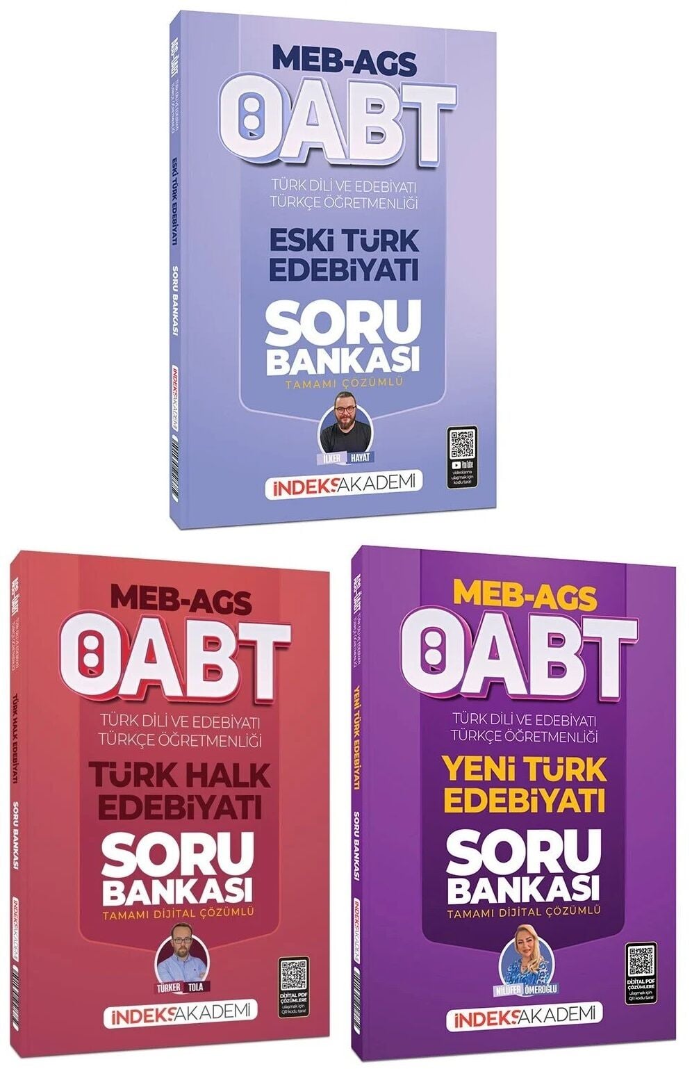 İndeks Akademi 2027 ÖABT MEB-AGS Türk Dili ve Edebiyatı-Türkçe Öğretmenlği Soru Bankası 3 lü Set - Türker Tola İndeks Akademi Yayıncılık