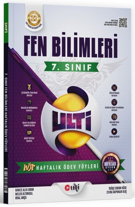 Ulti Yayınları 7. Sınıf Fen Bilimleri Ulti HÖF Haftalık Ders Föyleri Ulti Yayınları