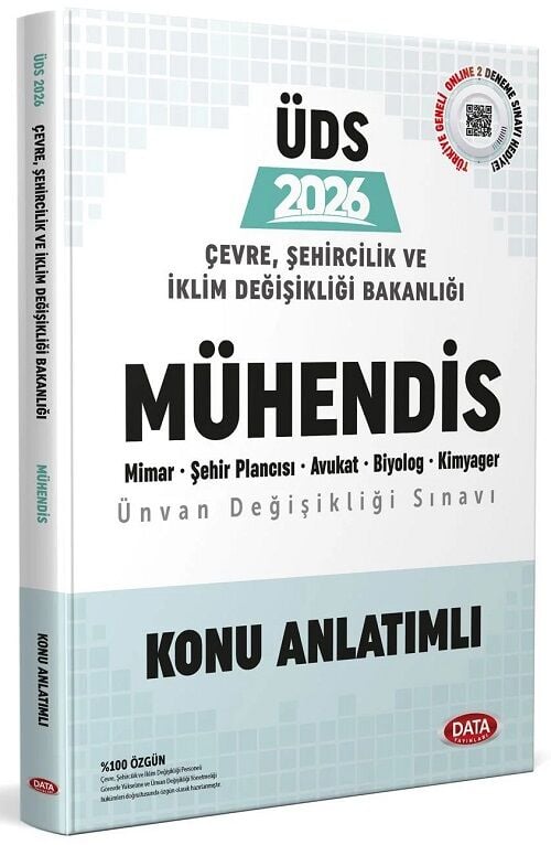 Data 2026 GYS ÜDS Çevre, Şehircilik ve İklim Değişikliği Bakanlığı Mühendis Konu Anlatımlı Görevde Yükselme Ünvan Değişikliği Data Yayınları