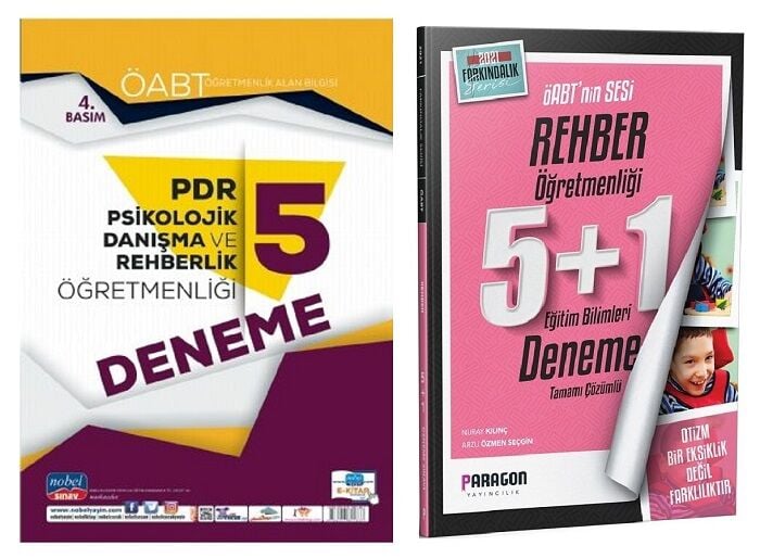 SÜPER FİYAT - Nobel + Paragon ÖABT Rehber 5+5 Deneme 2 li Set Nobel Sınav + Paragon Yayınları