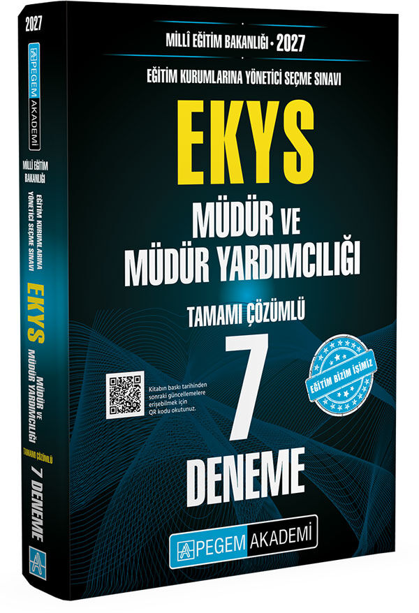 Pegem 2027 MEB EKYS Müdür ve Yardımcılığı 7 Deneme Çözümlü Pegem Akademi Yayınları
