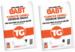 İndeks Akademi 2026 ÖABT MEB-AGS TG-7-8 Türkiye Geneli Deneme Din Kültürü ve Ahlak Bilgisi Öğretmenliği 2 li Set İndeks Akademi Yayıncılık
