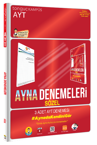 Tonguç YKS AYT Sözel 3 Deneme Ayna Denemeleri Video Çözümlü Tonguç Akademi