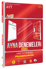 Tonguç YKS AYT Sözel 3 Deneme Ayna Denemeleri Video Çözümlü Tonguç Akademi