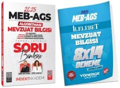İndeks + Yönerge 2025 MEB-AGS Algoritması Mevzuat Bilgisi Soru Bankası + 8 Deneme 2 li Set - Emrah Vahap Özkaraca, Zeynep Salman İçli İndeks Akademi + Yönerge Yayıncılık