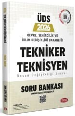 Data 2026 GYS ÜDS Çevre, Şehircilik ve İklim Değişikliği Bakanlığı Tekniker ve Teknisyen Soru Bankası Çözümlü Görevde Yükselme Ünvan Değişikliği Data Yayınları