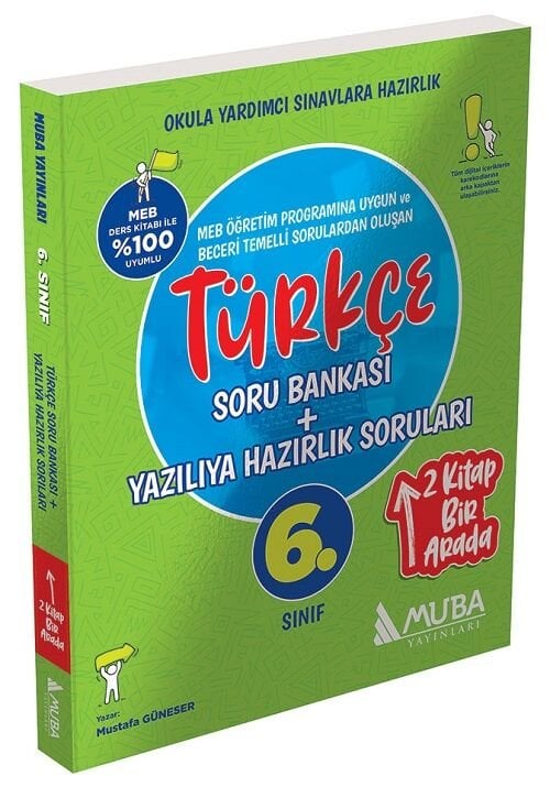 Muba 6. Sınıf Türkçe Mutlak Başarı Soru Bankası + Yazılıya Hazırlık Soruları  Muba Yayınları