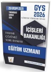 Pelikan 2026 GYS İçişleri Bakanlığı Eğitim Uzmanı Soru Bankası Çözümlü Görevde Yükselme - Emin Hüseyin Şahin Pelikan Yayınevi