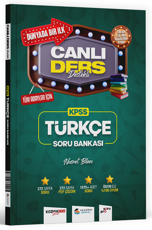 Akademi Denizi KPSS Türkçe Soru Bankası Akademi Denizi