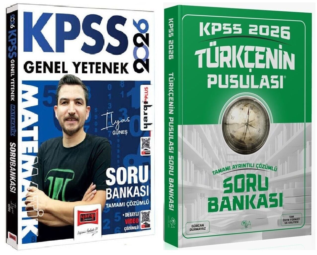 Yargı + CBA 2026 KPSS Matematik + Türkçe Soru Bankası 2 li Set - İlyas Güneş Yargı + CBA Yayınları