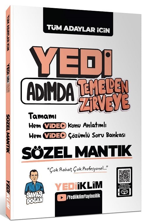 Yediiklim 2027 KPSS DGS ALES YKS 7 Yedi Adımda Sözel Mantık Konu Anlatımlı Soru Bankası Video Çözümlü - Savaş Doğan Yediiklim Yayınları