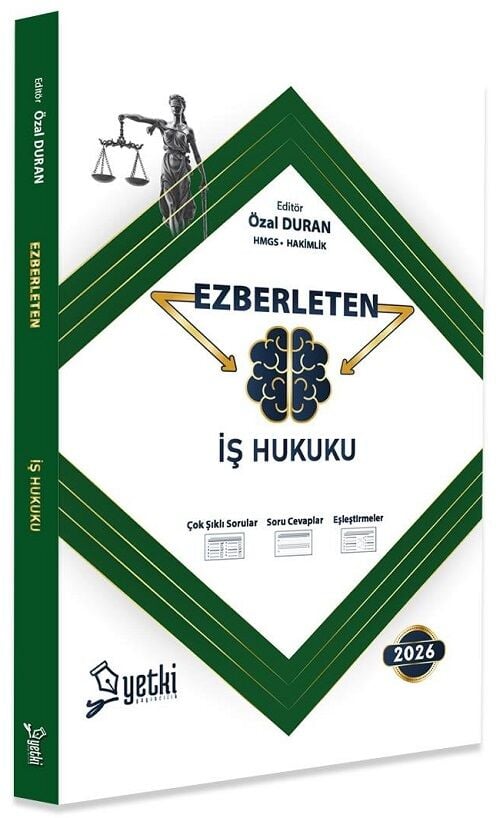 Yetki 2026 HMGS Hakimlik İş Hukuku Ezberleten Sorular - Özal Duran Yetki Yayıncılık