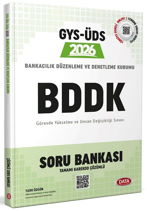 Data 2026 GYS ÜDS BDDK Bankacılık Düzenleme ve Denetleme Kurumu Soru Bankası Çözümlü Görevde Yükselme Ünvan Değişikliği Data Yayınları