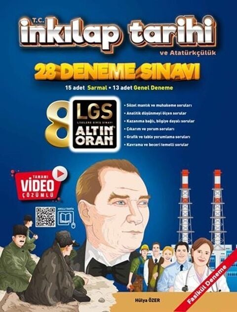 Altın Oran 8. Sınıf LGS TC İnkılap Tarihi ve Atatürkçülük Altın Oran 28 Deneme Altın Oran Yayınları