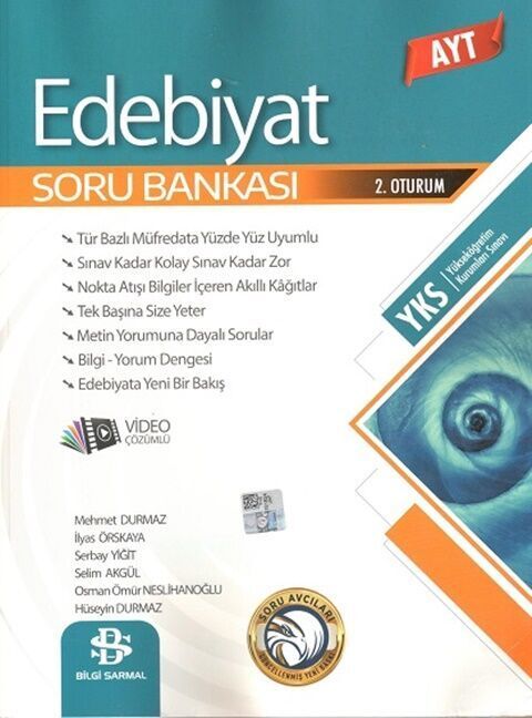 Bilgi Sarmal YKS AYT Edebiyat Soru Bankası Bilgi Sarmal Yayınları