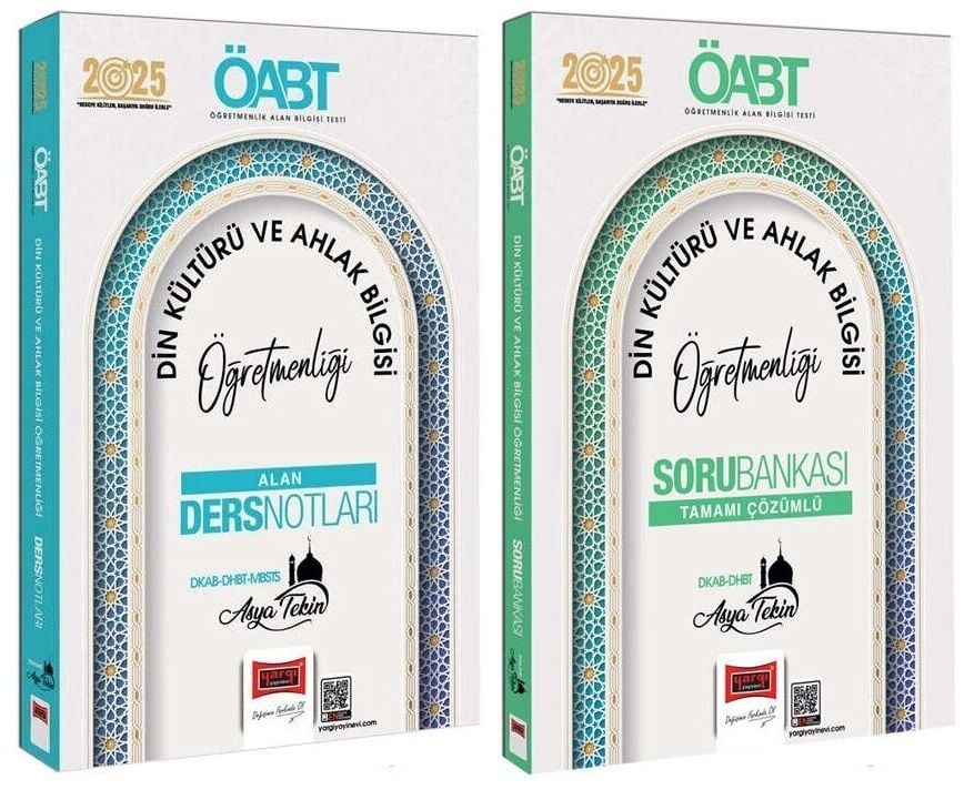 Yargı 2025 ÖABT MEB-AGS DHBT MBSTS Din Kültürü Ders Notları + Soru Bankası 2 li Set - Asya Tekin Yargı Yayınları