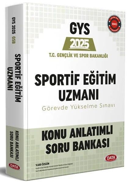 SÜPER FİYAT - Data 2025 GYS Gençlik ve Spor Bakanlığı Sportif Eğitim Uzmanı Konu Anlatımlı Soru Bankası Görevde Yükselme Data Yayınları