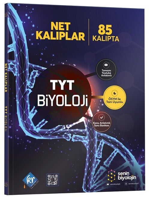 KR Akademi YKS TYT Senin Biyolojin Net Kalıplar Konu Anlatımlı Soru Bankası - Aras Tuğcu KR Akademi