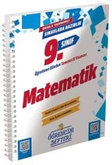 Murat 9. Sınıf Matematik Öğrencim Defteri Murat Yayınları