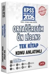 Data 2026 KPSS Lise Ortaöğretim Ön Lisans Konu Anlatımlı Tek Kitap Data Yayınları