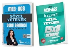 Hoca Kafası + Yönerge MEB-AGS Sözel Yetenek Soru Bankası + 8 Deneme 2 li Set - Öznur Saat Yıldırım Hoca Kafası + Yönerge Yayınları