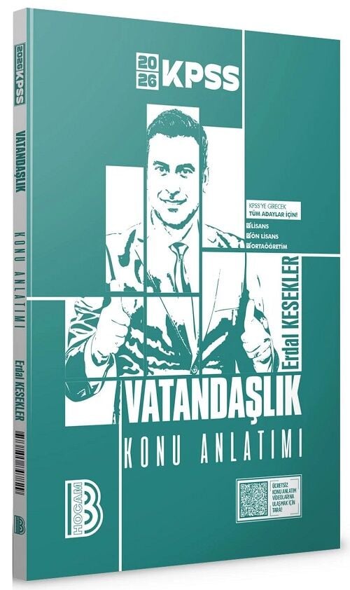 Benim Hocam 2026 KPSS Vatandaşlık Konu Anlatımı - Erdal Kesekler Benim Hocam Yayınları
