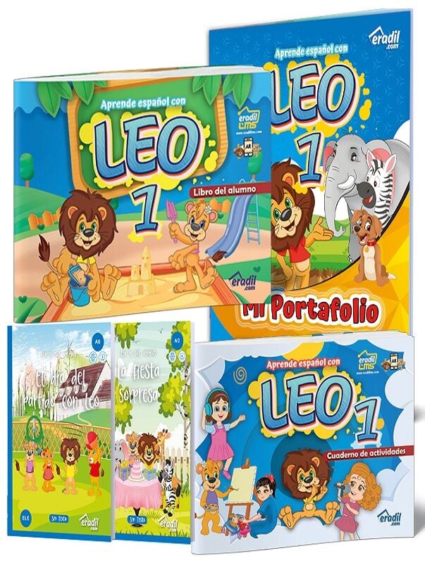 Eradil Leo 1, Libro Del Alumno + Mi Portafolio + Libro de ejercicios + Lecturas 5 li Set Eradil Yayıncılık