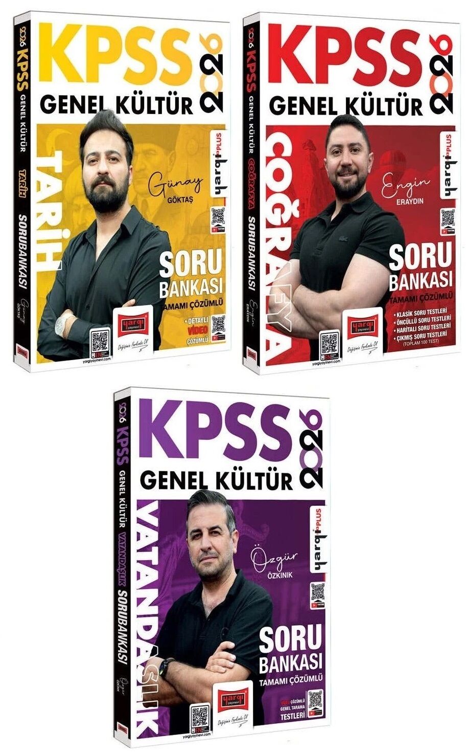 Yargı 2026 KPSS Tarih + Coğrafya + Vatandaşlık Soru Bankası 3 lü Set Yargı Yayınları