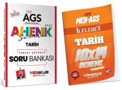Yediiklim + Yönerge 2025 MEB-AGS Tarih Soru Bankası + 14 Deneme 2 li Set Ahenk Serisi - Ahmet Uğur Karakuza Yediiklim + Yönerge Yayınları