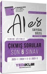 SÜPER FİYAT - Yediiklim 2026 ALES Master Çıkmış Sorular Son 6 Sınav Çözümlü Yediiklim Yayınları