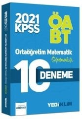 SÜPER FİYAT - Yediiklim 2021 ÖABT Lise Ortaöğretim Matematik Öğretmenliği 10 Deneme Çözümlü Yediiklim Yayınları