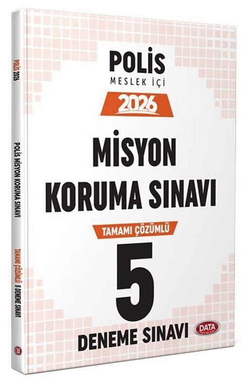 Data 2026 Polis Misyon Koruma Sınavı 5 Deneme Çözümlü Data Yayınları