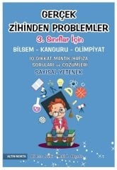 Altın Nokta 3. Sınıf  Bilsem Gerçek Zihinden Problemler Sayısal Yetenek Soruları ve Çözümleri Altın Nokta Yayınları