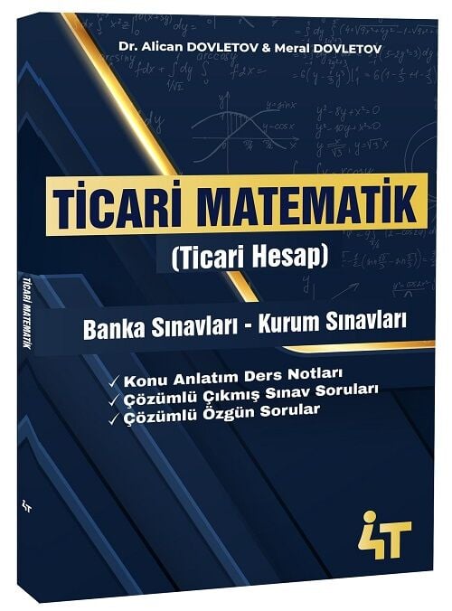 4T Yayınları Ticari Matematik (Ticari Hesap) - Alican Dovletov 4T Yayınları