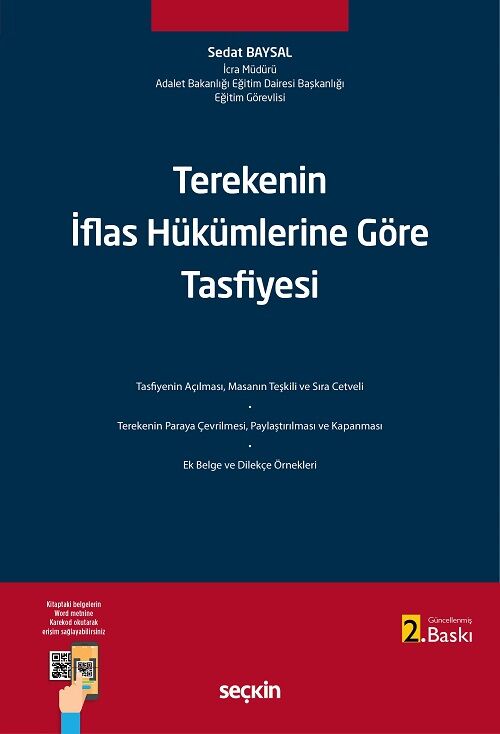 Seçkin Terekenin İflas Hükümlerine Göre Tasfiyesi 2. Baskı - Sedat Baysal Seçkin Yayınları